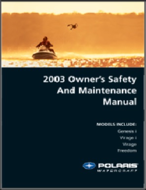 2003 Polaris PWC Owners Manuals