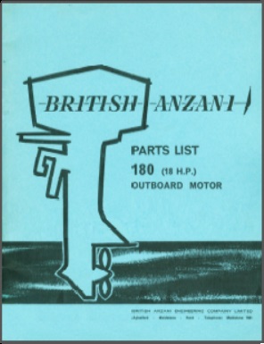 British Anzani 18HP Outboard Parts List