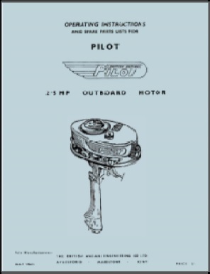 British Anzani 2.5 HP Pilot Outboard Owners Guide + Parts List