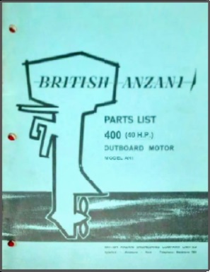 British Anzani 40HP Outboard Parts List