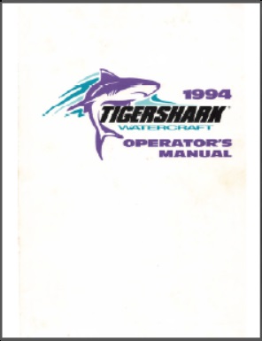 1994 Arctic Cat Tigershark PWC Operators Manual