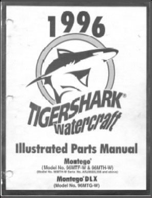 1996 Tigershark Montego/Deluxe Parts Manual 2255-420