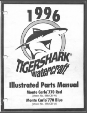 1996 Tigershark Monte Carlo 770 Parts Manual
