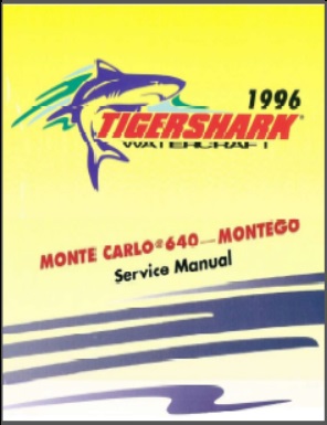 1996 Tigershark Monte Carlo 640 / Montego Service Manual 2255-468