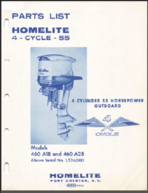 1963 Homelite 460A1B 460A2B Outboard Parts List