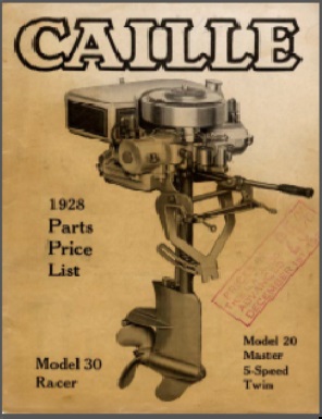 Caille Models 20,30 Racer Outboard Manual