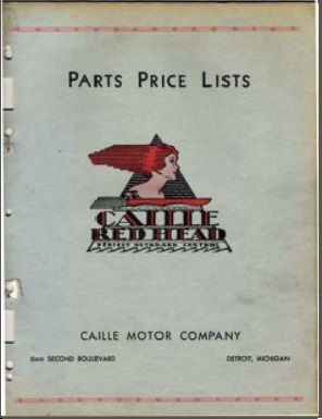 Caille Red-Head Outboards Parts Price List