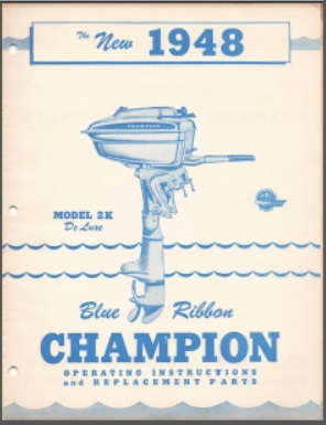 Champion 2K Operating Instructions & Parts list