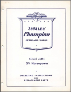 Champion 2MM Operating Instructions & Parts list