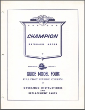 Champion 2N Operating Instructions & Parts list