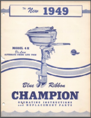 Champion 1949 4K Operating Instructions & Parts list