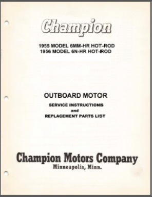 Champion 6MM-HR & 6N-HR Service Instructions & Parts list