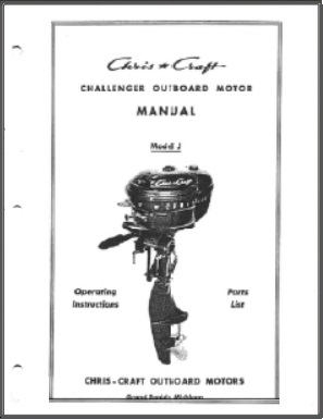 Chris Craft Challenger 5-1/2hp Outboard Operator Manual & Parts List