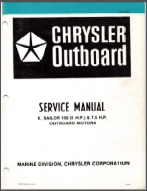 Chrysler OB 3433 Outboard Service Manual