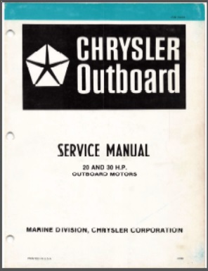 Chrysler OB 3435 Outboard Service Manual