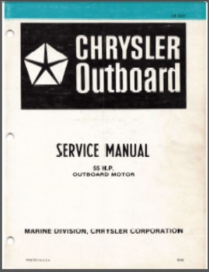 Chrysler OB 3437 Outboard Service Manual