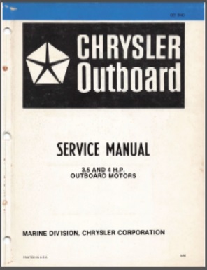 Chrysler OB 3640 Outboard Service Manual