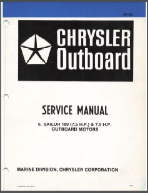 Chrysler OB 3641 Outboard Service Manual
