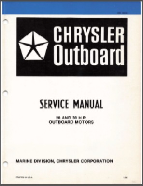 Chrysler OB 3643 Outboard Service Manual