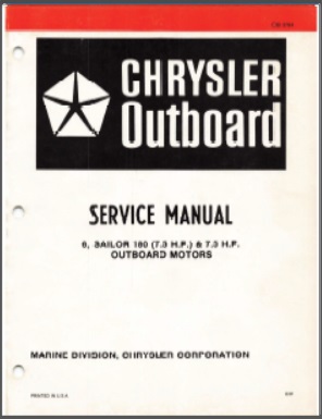 Chrysler OB 3784 Outboard Service Manual