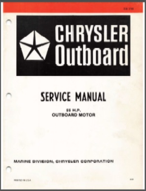 Chrysler OB 3788 Outboard Service Manual