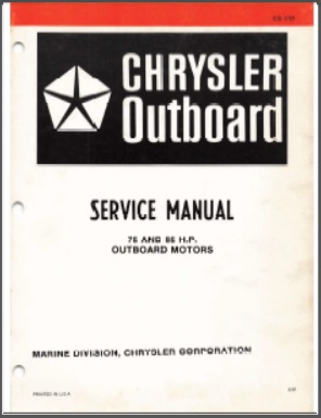 Chrysler OB 3789 Outboard Service Manual