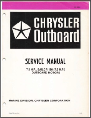 Chrysler OB 3868 Outboard Service Manual