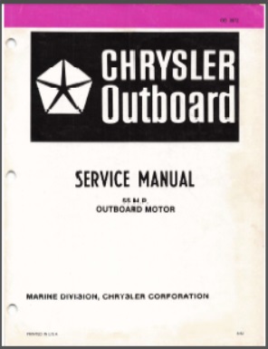 Chrysler OB 3872 Outboard Service Manual