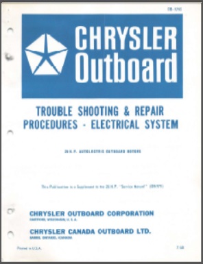 Chrysler OB 151a Outboard Service Manual