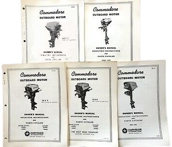 Commodore Outboard Service Literature