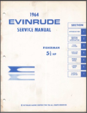 1964 Evinrude 5-1/2hp Outboard Service Manual #4148