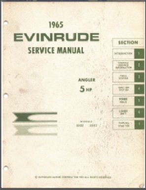 1965 Evinrude 5hp Outboard Service Manual #4198