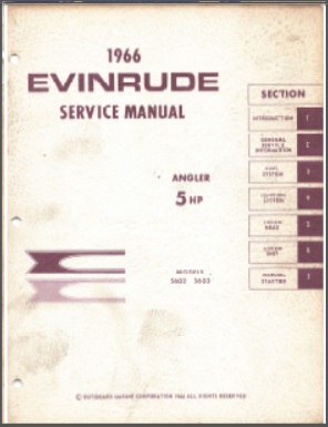 1966 Evinrude 5hp Outboard Service Manual #4278