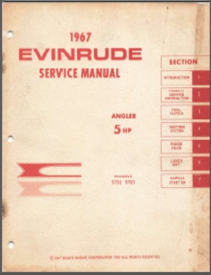 1967 Evinrude 5hp Outboard Service Manual #4352