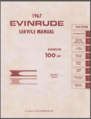 1967 Evinrude 100hp Outboard Service Manual #4360