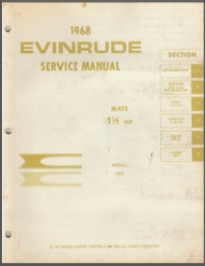 1968 Evinrude 1.5hp Outboard Service Manual #4476