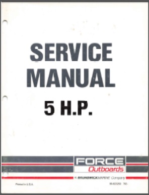 Force 90-823263 Outboard Service Manual