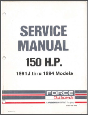 Force 90-823268 Outboard Service Manual