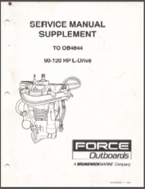 Force 90-826660 Outboard Service Manual