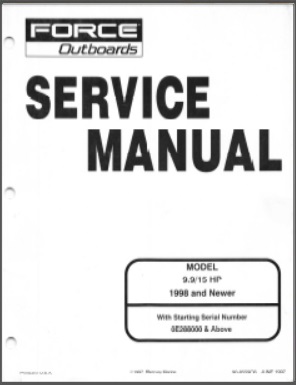 Force 90-855906 Outboard Service Manual