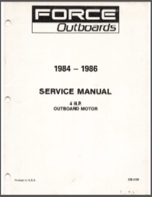 Force OB 4126 Outboard Service Manual