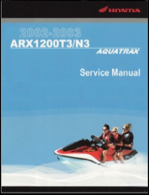 2002 2003 Honda Aquatrax Service Manual F-12 F-12X