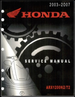2003-2007 Honda Aquatrax Service Manual R-12 R-12X