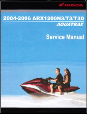 2004-2006 Honda Aquatrax Service Manual F-12 F-12X