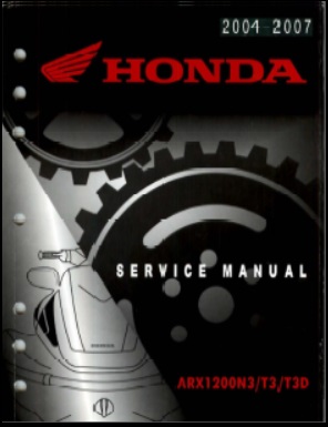 2004-2007 Honda Aquatrax Service Manual F-12 F-12X GPSCAPE