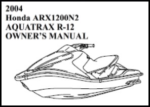 2004 Honda Aquatrax Owners Manual R-12