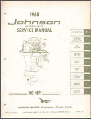 Johnson jm-6808 Outboard Service Manual
