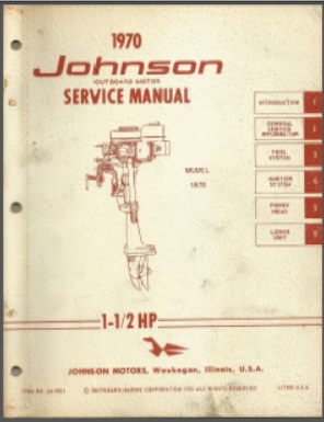 Johnson jm-7001 Outboard Service Manual