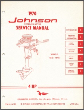 Johnson jm-7002 Outboard Service Manual