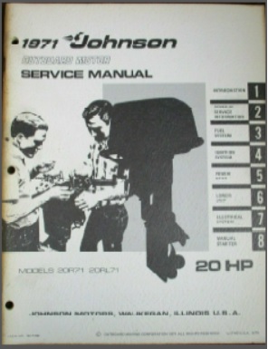 Johnson jm-7105 Outboard Service Manual